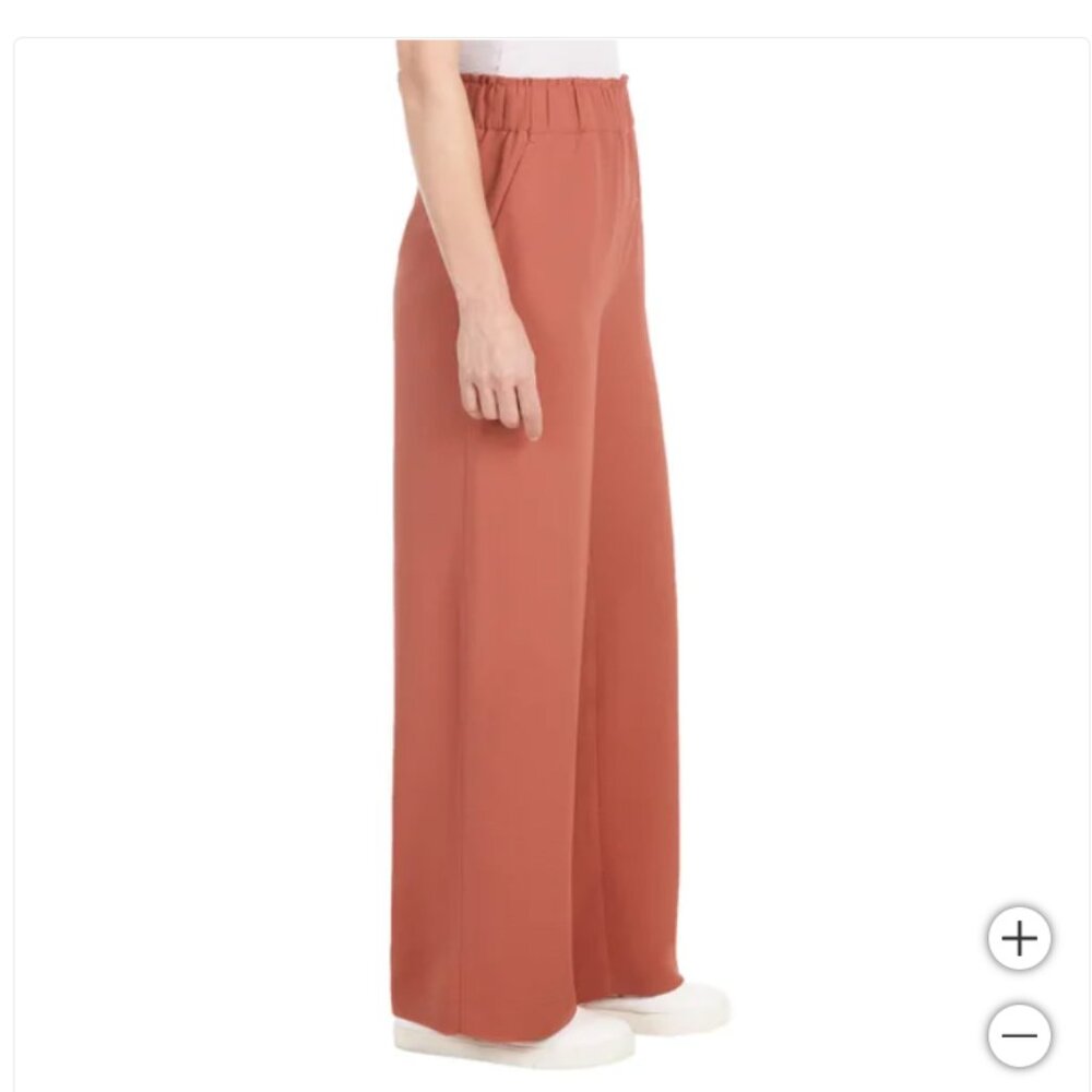 Hilary Radley Ladies' Crinkle Fluid Pant Red - Picture 2 of 3